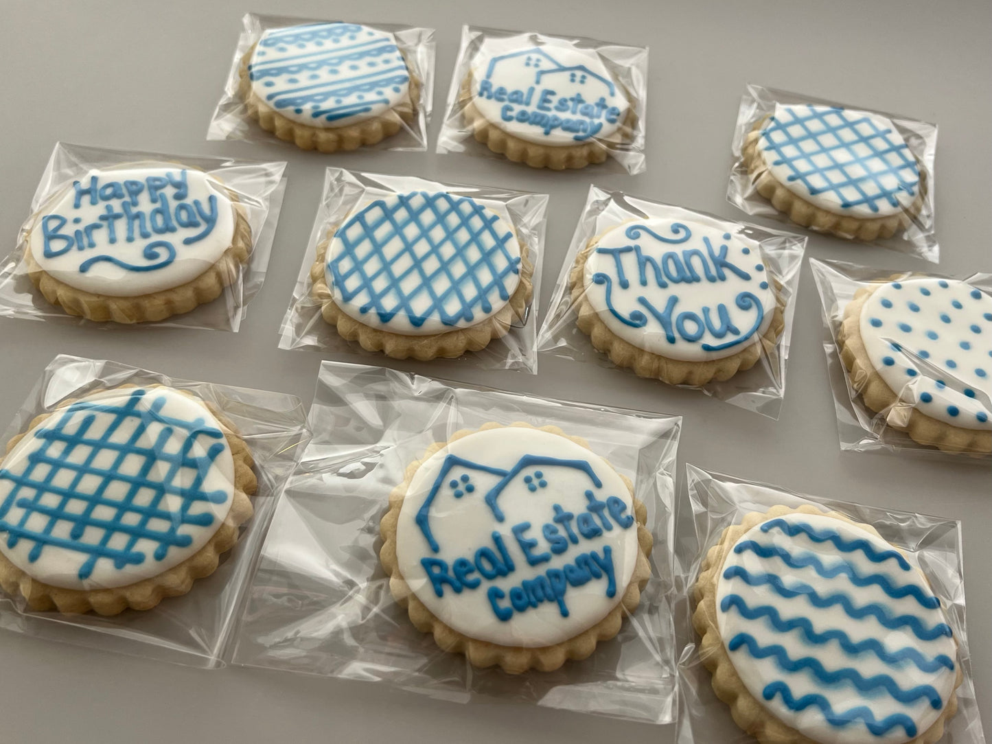Premium Corporate Cookie Gift Box – Extra Custom Logo Sugar Cookies