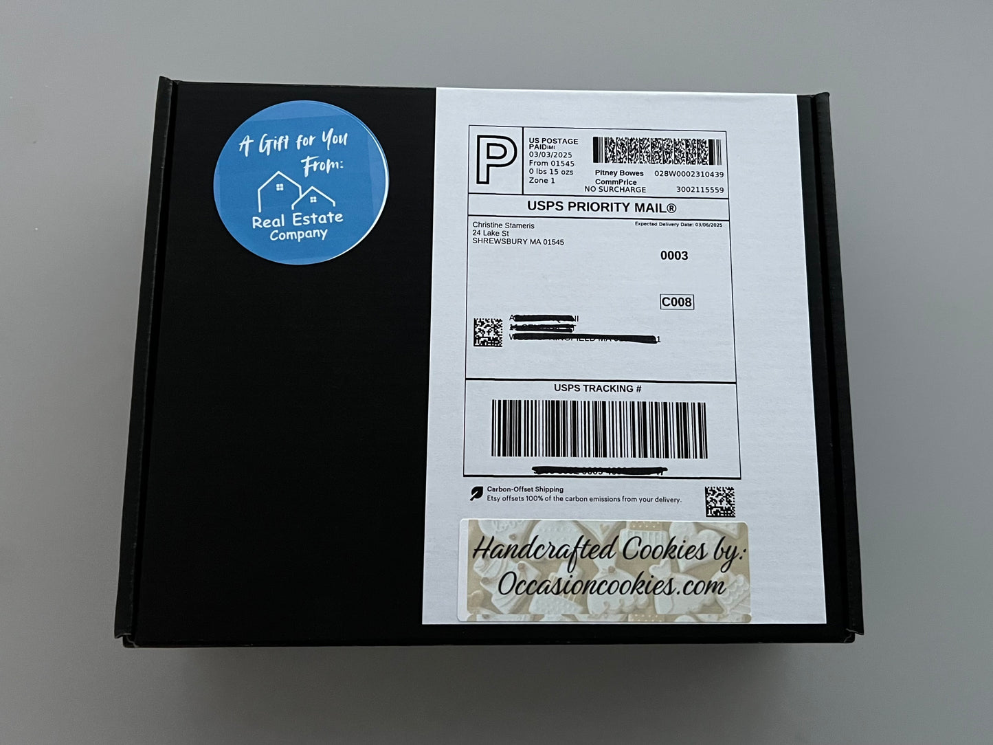 Large Corporate Cookie Box – Luxury Branded Gift (16 Cookies)