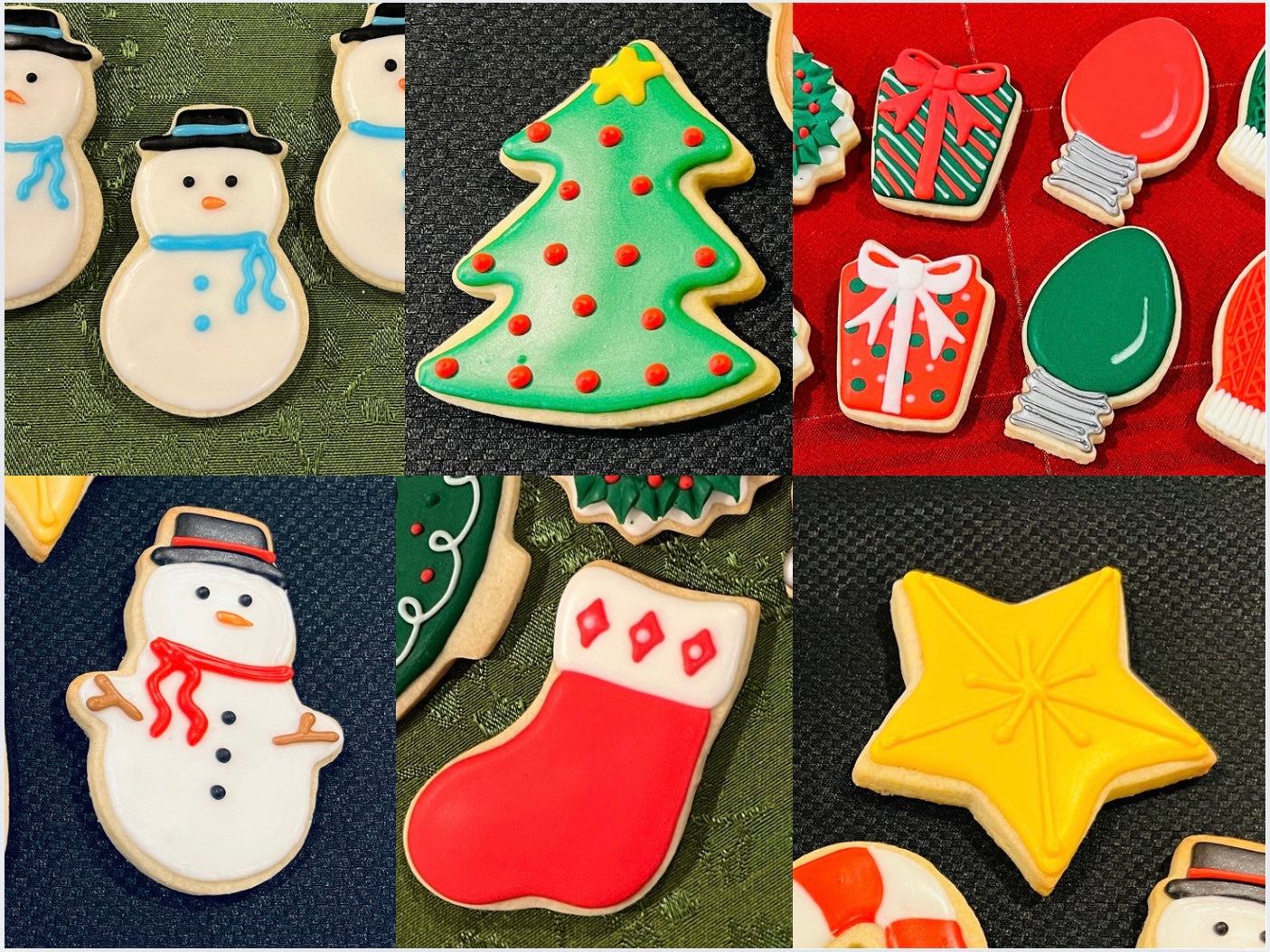 Holiday Accent Cookies – Simple Decorated Designs