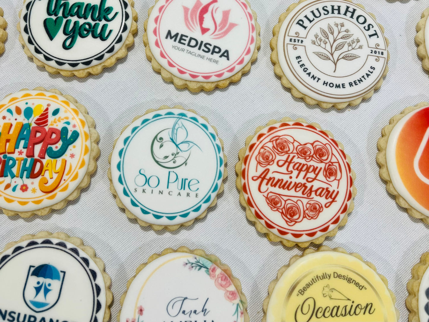 Corporate Logo Cookies – Custom Printed Business Logo Sugar Cookies