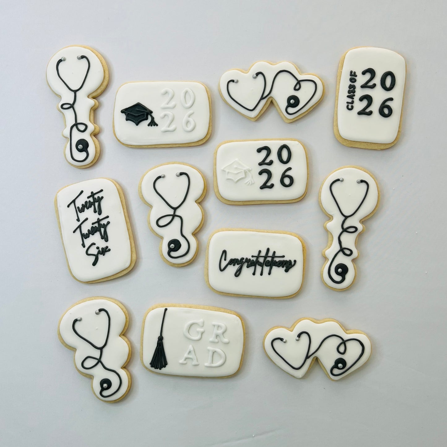 Nursing Graduation Cookies | Personalized Nurse Graduation Sugar Cookies