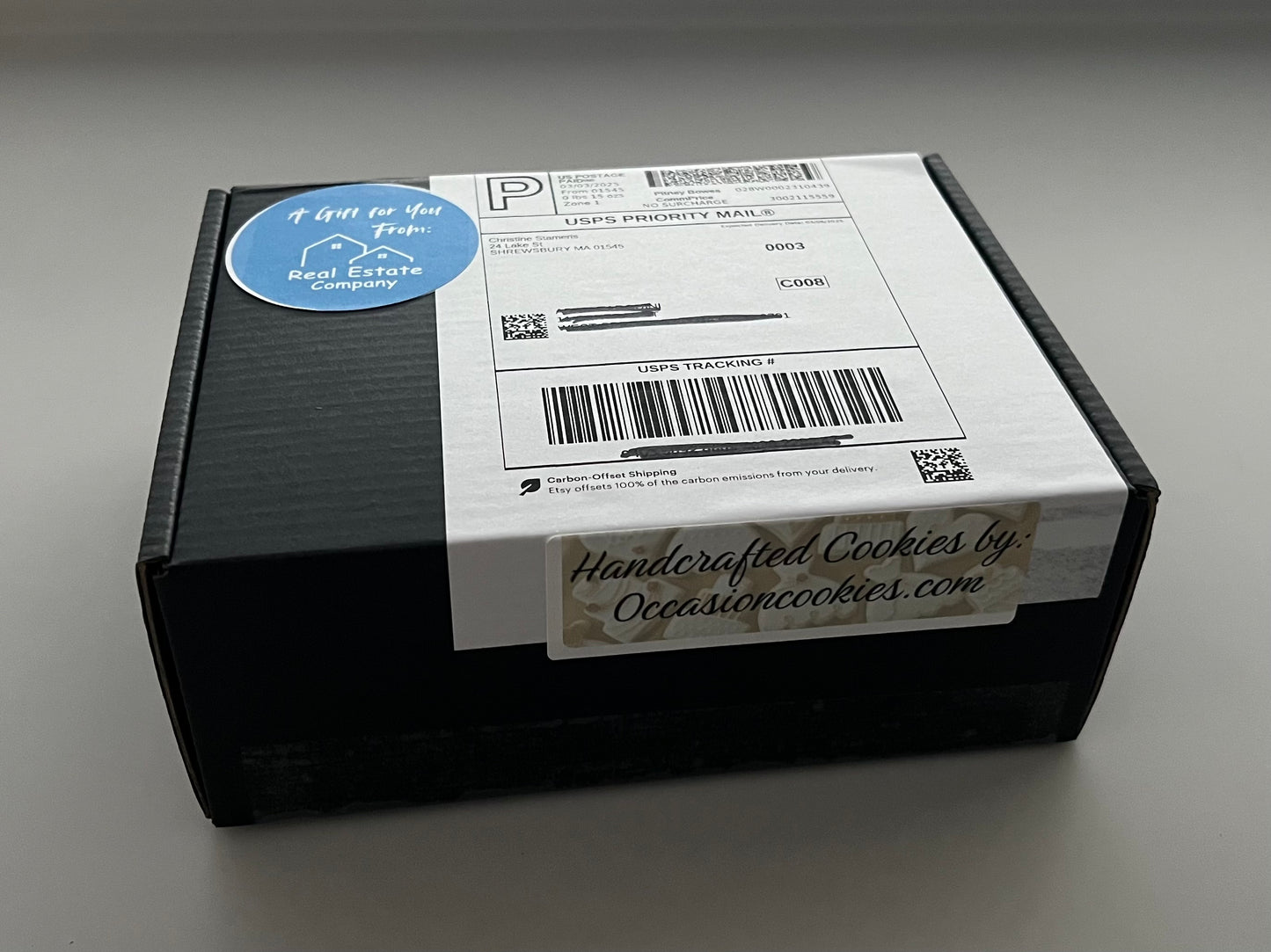 Small Corporate Cookie Box – Elegant Branded Gift (8 Cookies)