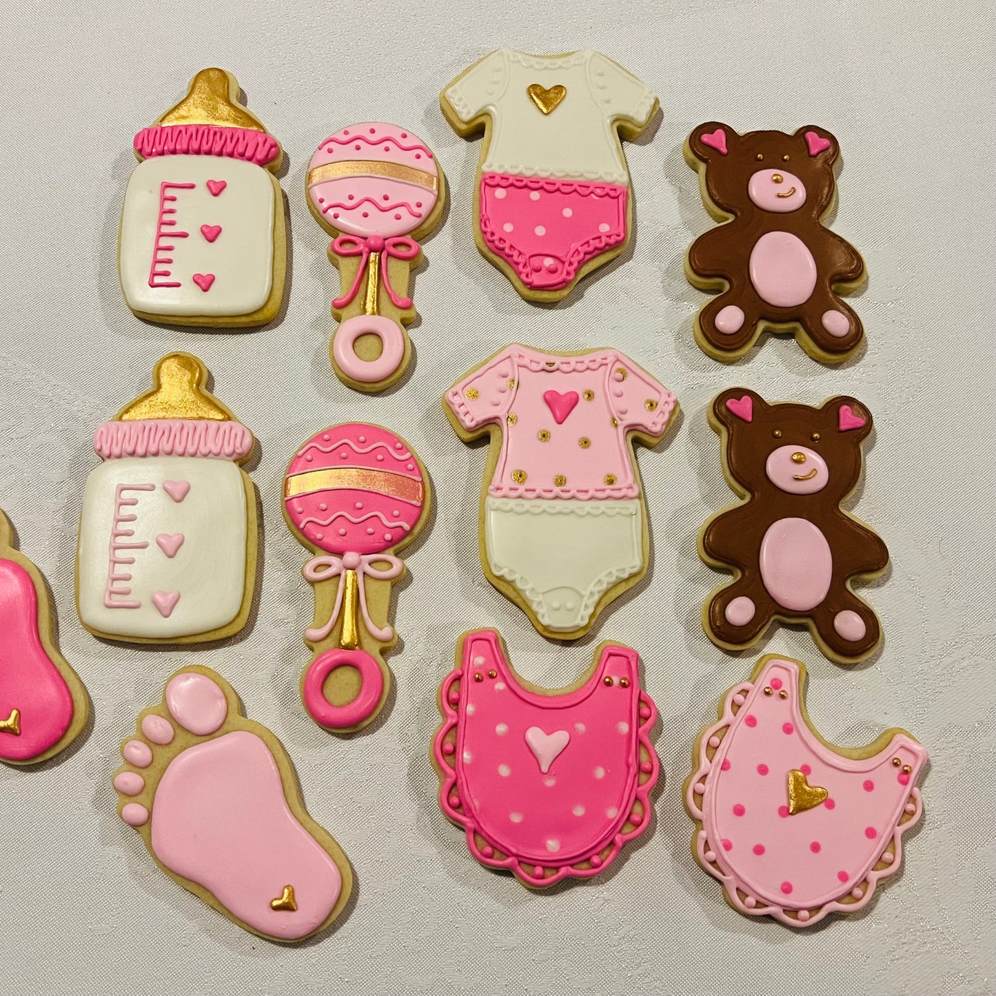 Teddy Bear Baby Shower Cookies – Onesies, Rattles, Bottles & Baby-Themed Sugar Cookies (Copy)