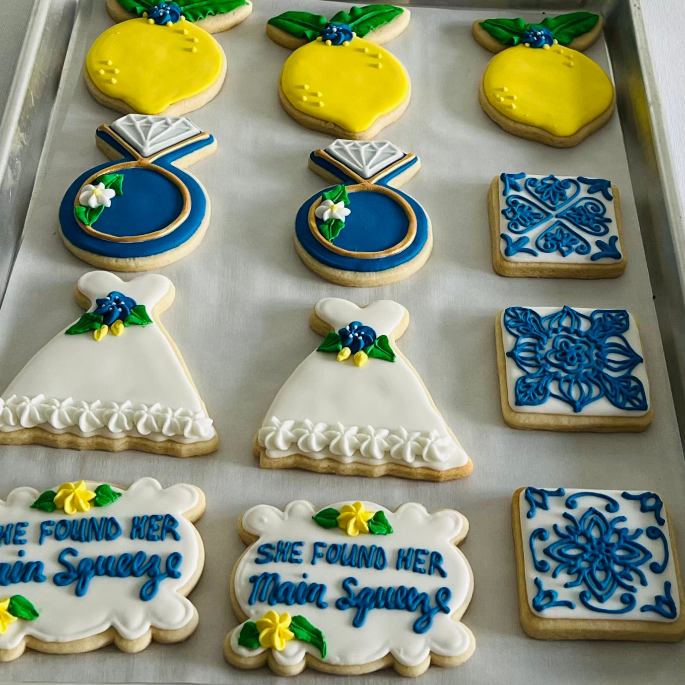 “She Found Her Main Squeeze” – Lemon Bridal Shower & Engagement Cookies