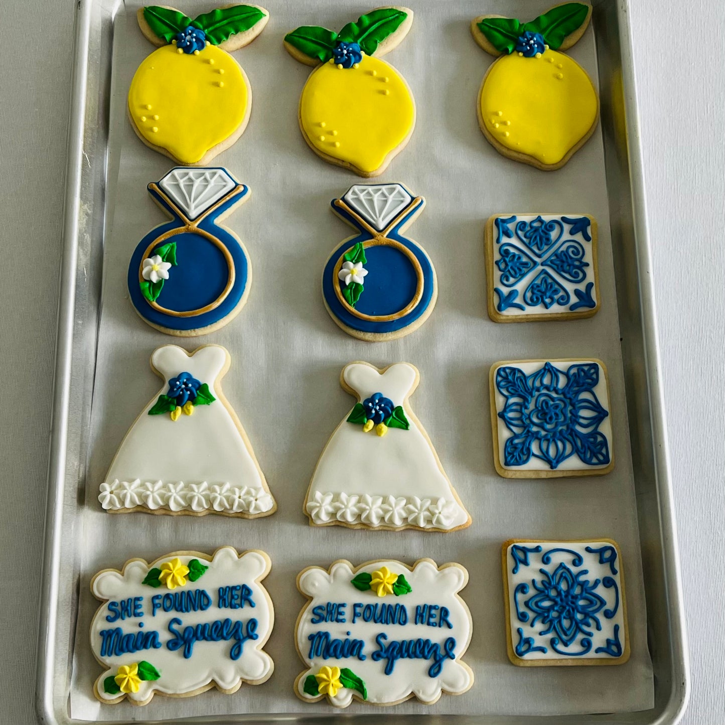 “She Found Her Main Squeeze” – Lemon Bridal Shower & Engagement Cookies
