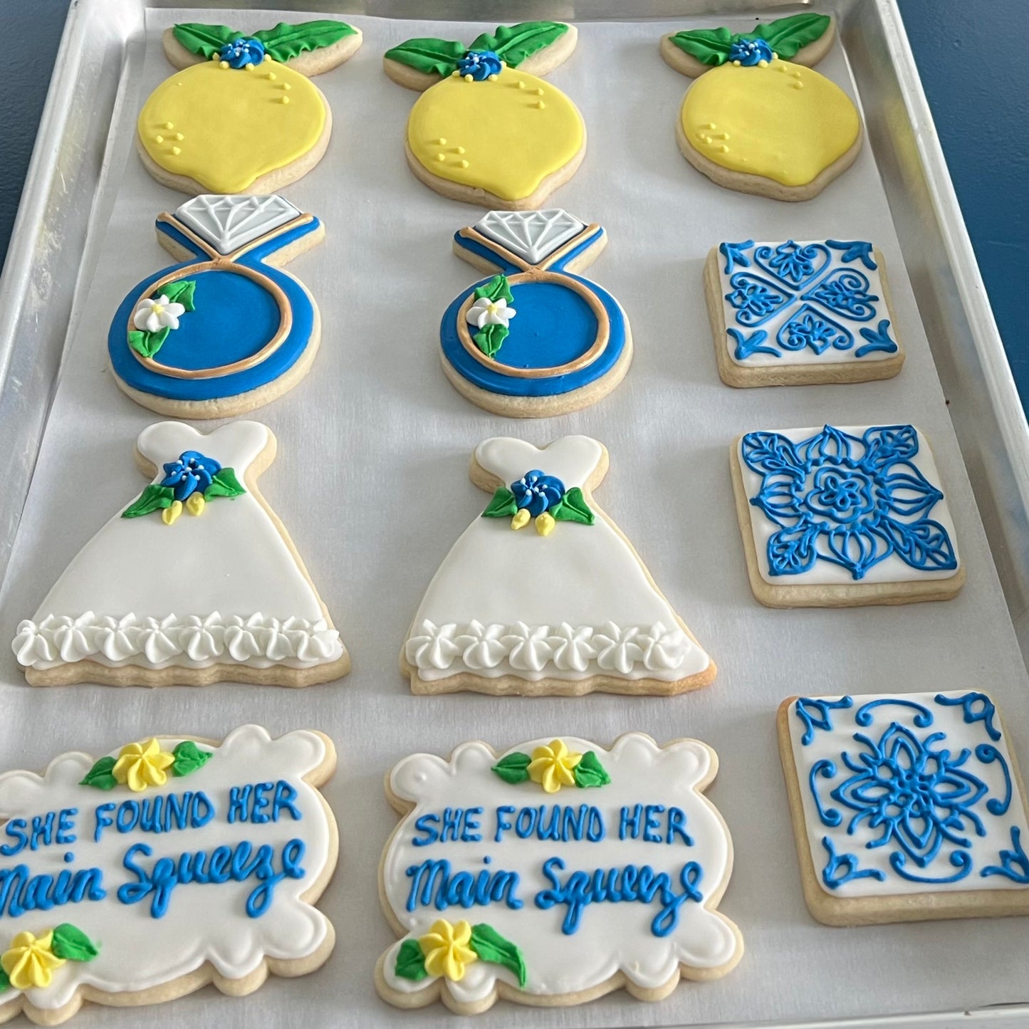 “She Found Her Main Squeeze” – Lemon Bridal Shower & Engagement Cookies