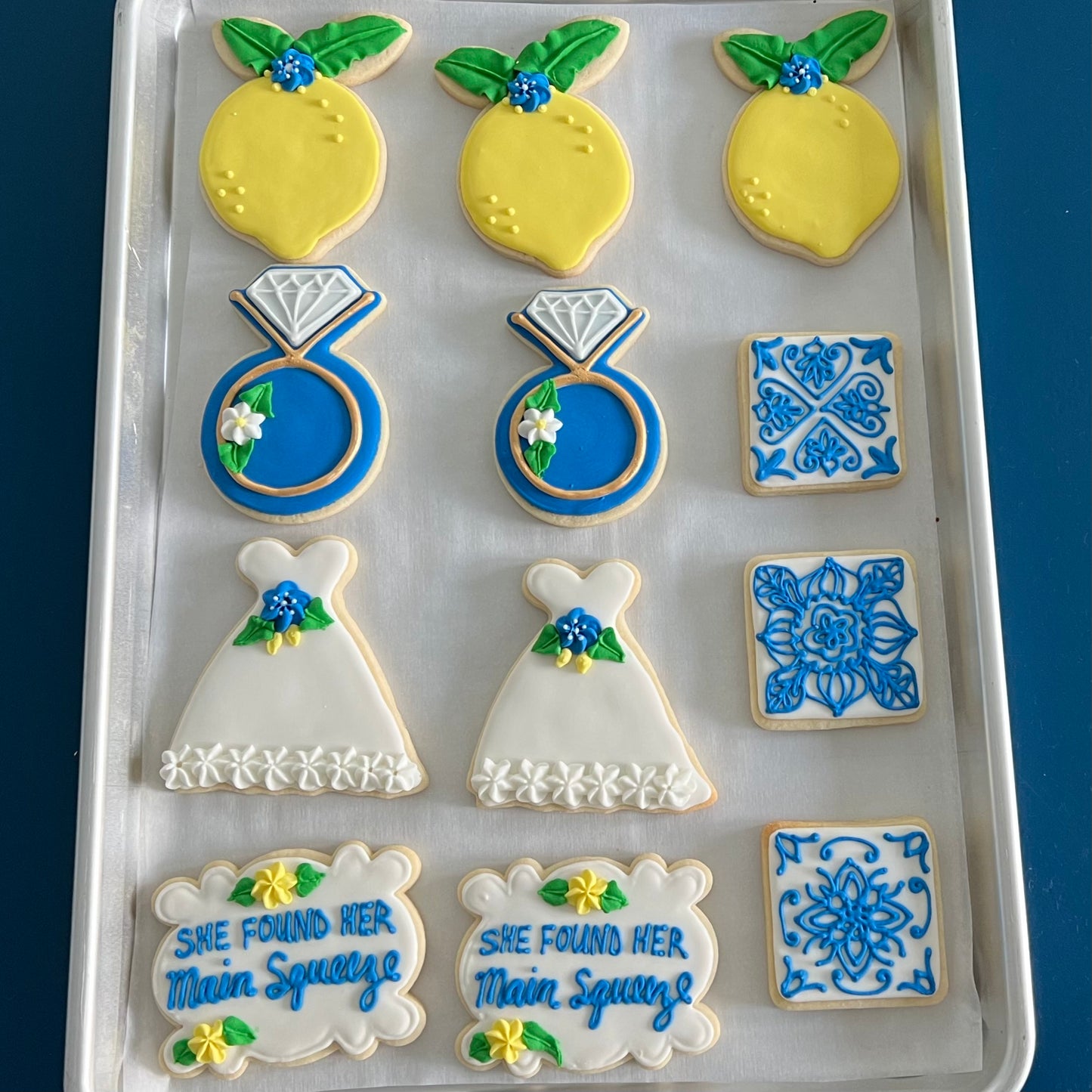 “She Found Her Main Squeeze” – Lemon Bridal Shower & Engagement Cookies