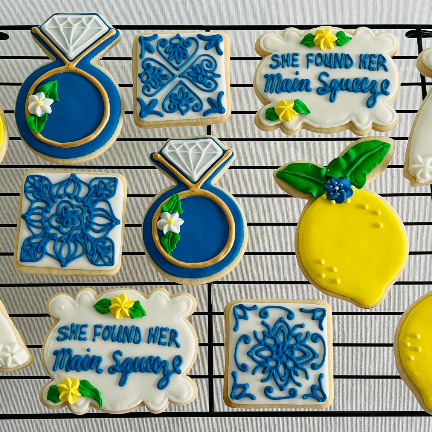 “She Found Her Main Squeeze” – Lemon Bridal Shower & Engagement Cookies