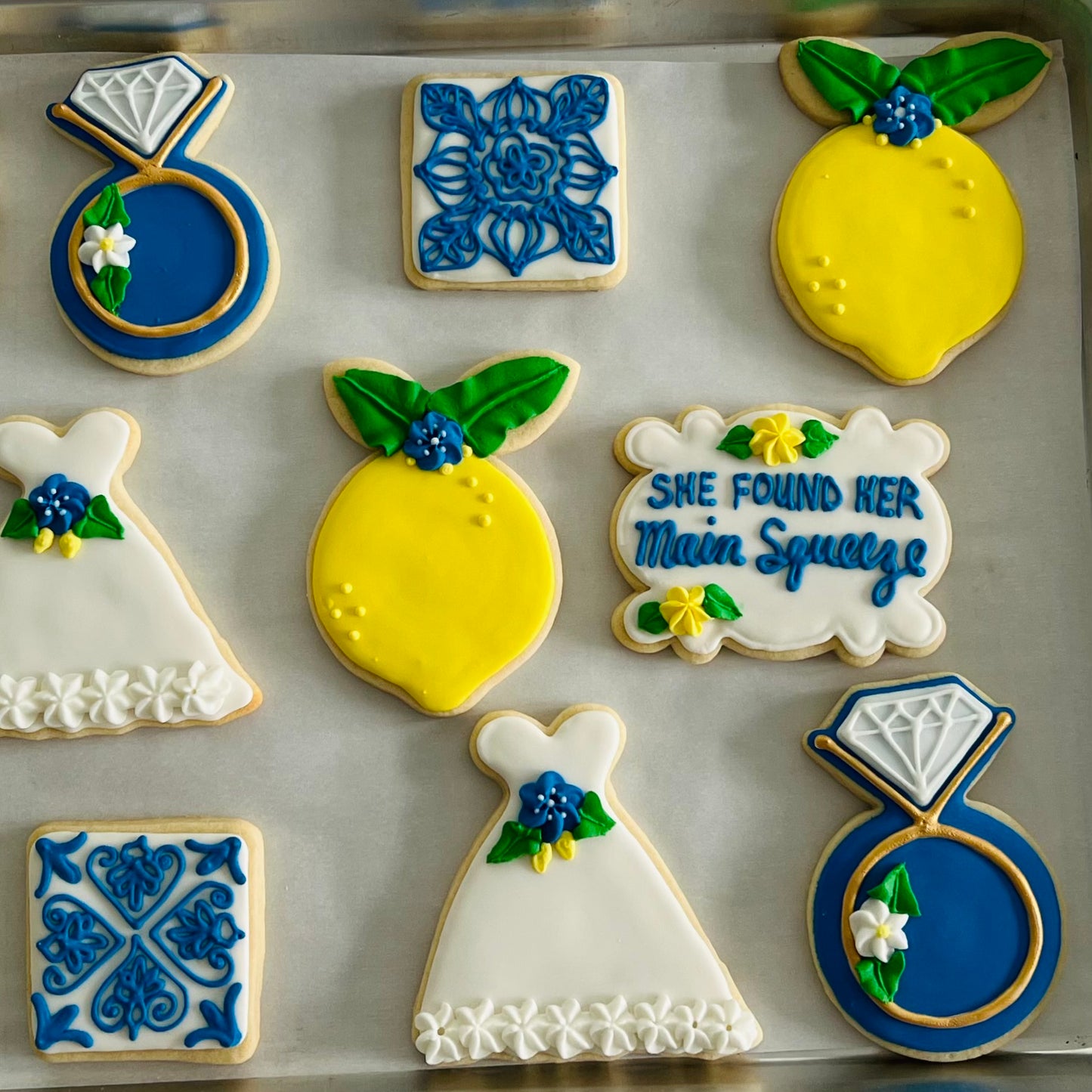 “She Found Her Main Squeeze” – Lemon Bridal Shower & Engagement Cookies