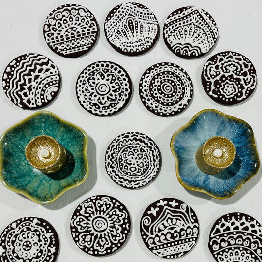 Chocolate Cardamom Mehndi Inspired Cookies – Hand-Decorated Royal Icing Sugar Cookies