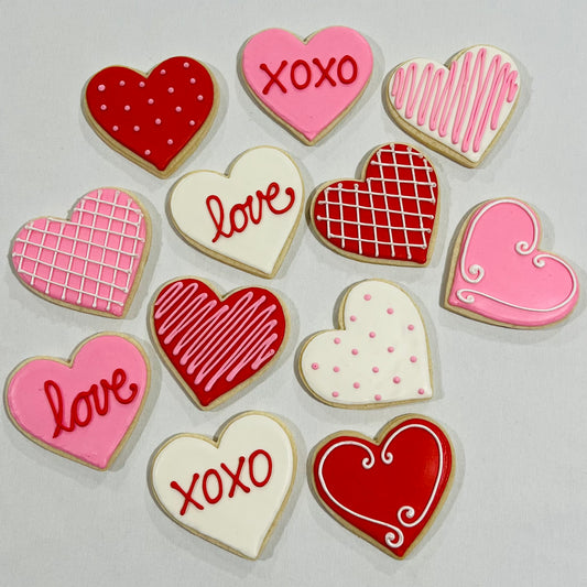 Valentine Heart Sugar Cookies