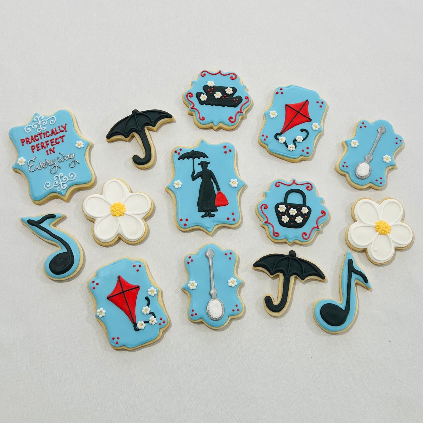 Mary Poppins Baby Shower Cookies