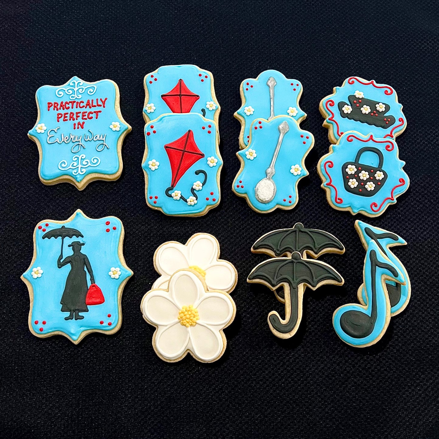 Mary Poppins Baby Shower Cookies