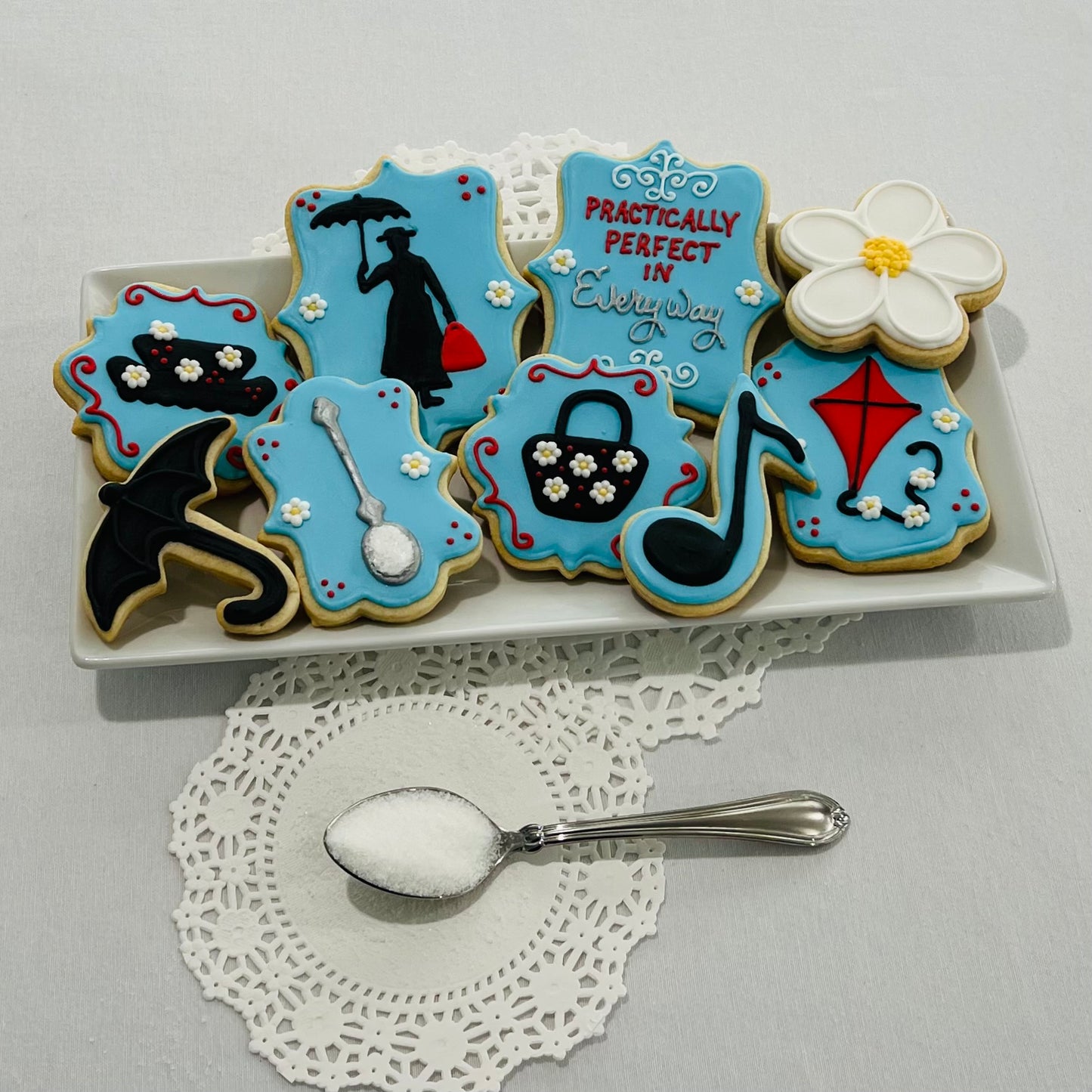 Mary Poppins Baby Shower Cookies