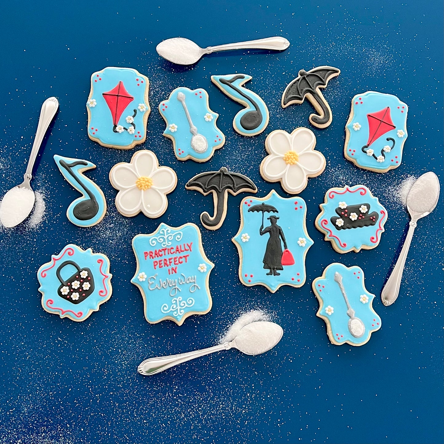 Mary Poppins Baby Shower Cookies
